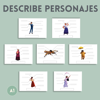 🎬  Describe a los personajes de Encanto 🌟