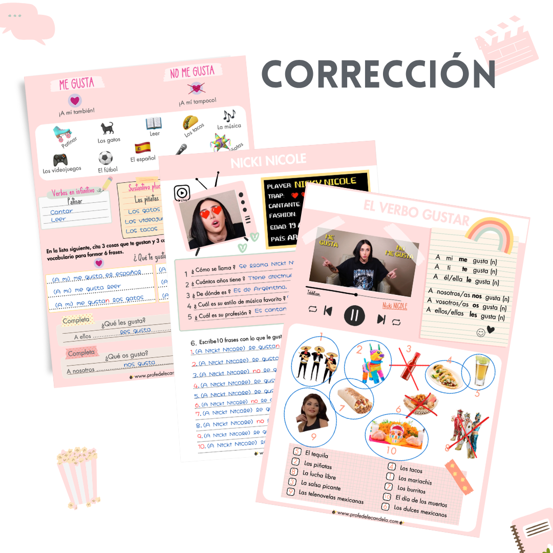El verbo gustar