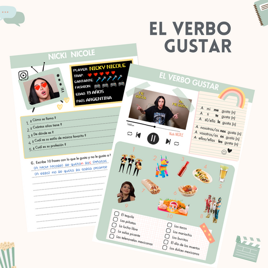 El verbo gustar