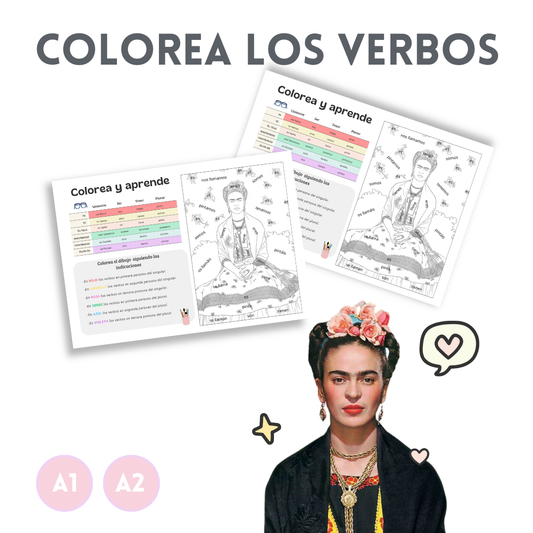 Colorea los verbos