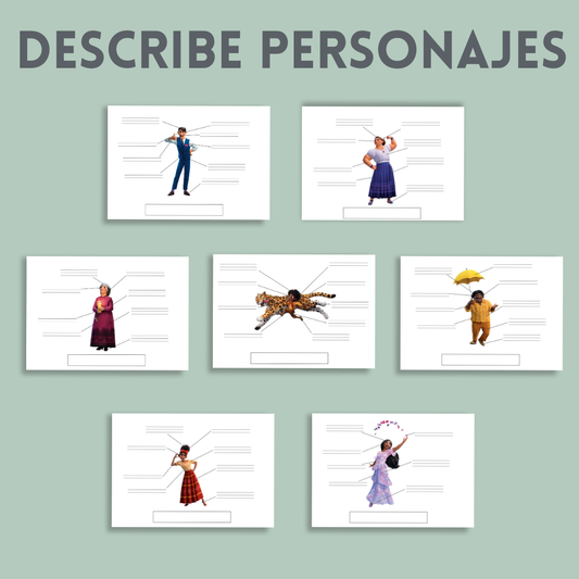 🎬  Describe a los personajes de Encanto 🌟